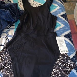 NWT lululemon Serene Stride Dress Black. Size 8